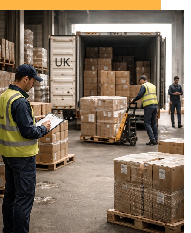 Доставка грузов из Великобритании с таможенным оформлением от 12654