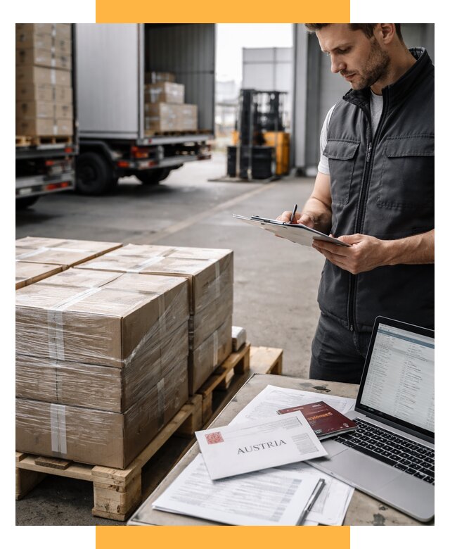 Доставка в Австрию от 65800 р. Логистика и экспорт СетСервис-Грд