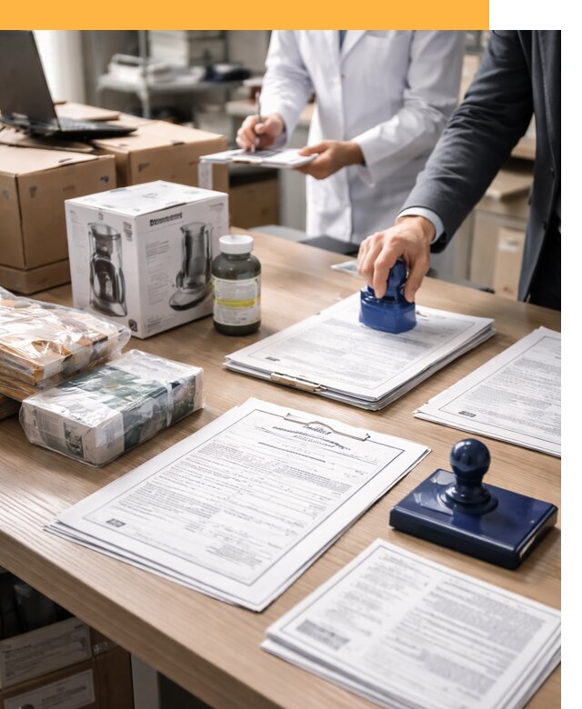 Сертификация импортных товаров от 12148 с таможенным сопровождением